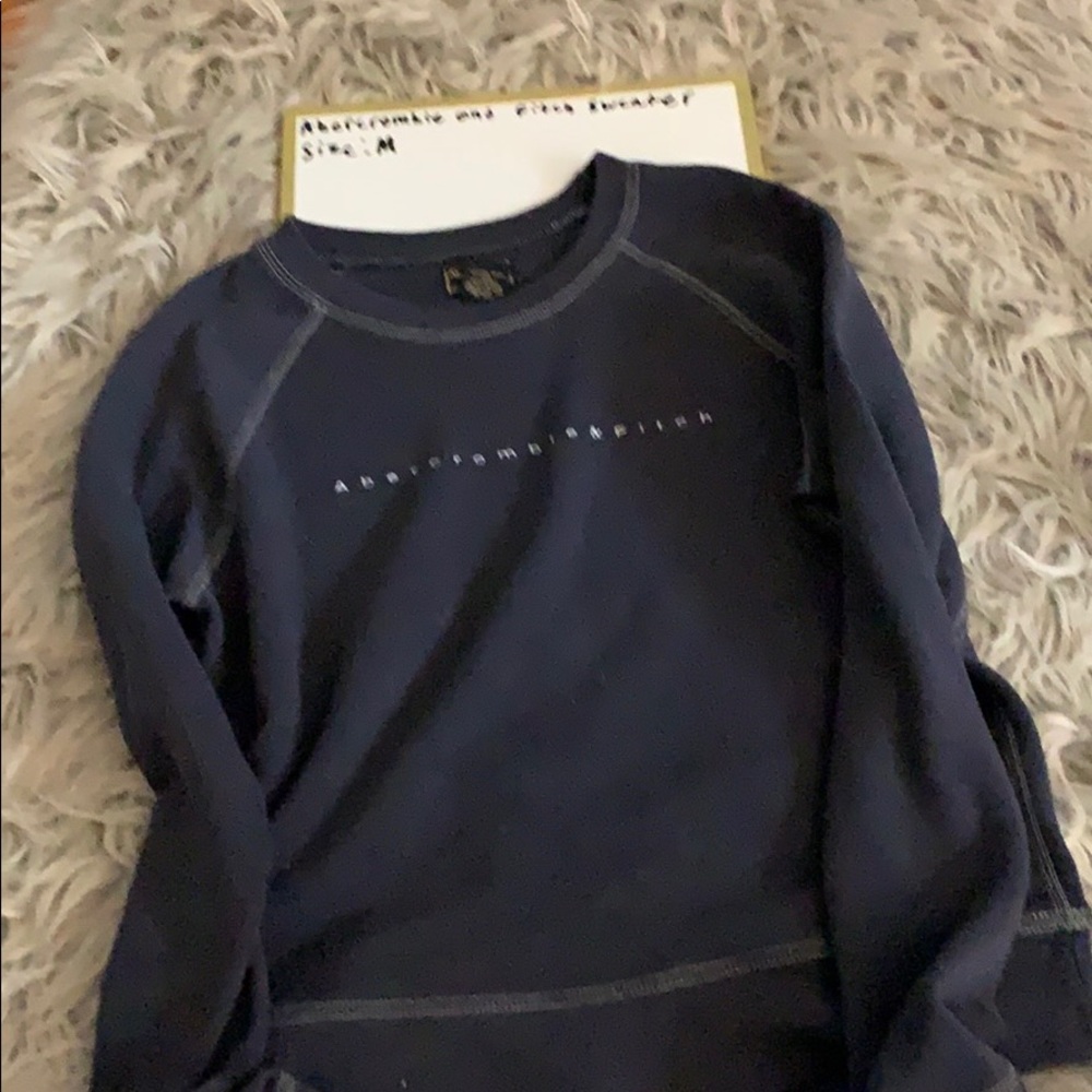 Abercrombie and Fitch navy blue sweater